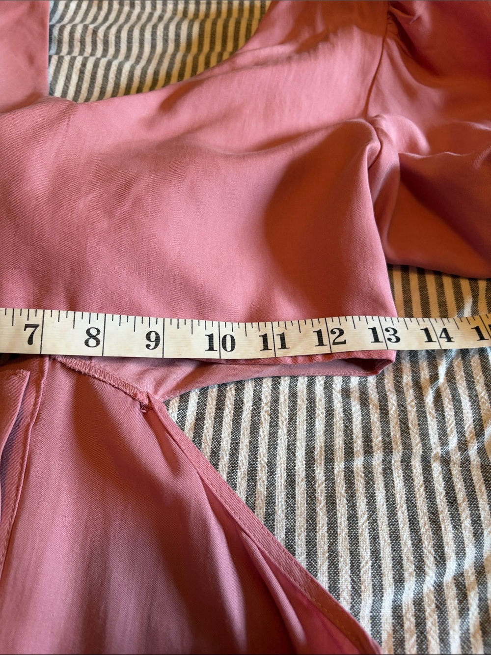 Women's Dusty Rose Tie-Front Button Midi Dress - Picture 6 of 8